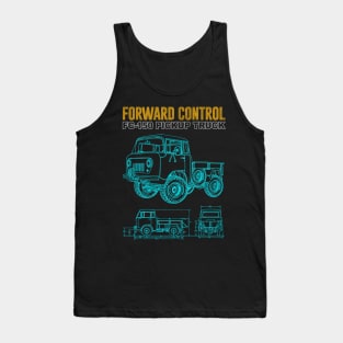 Jeep Forward Control FC-150 Blueprint T-Shirt Tank Top